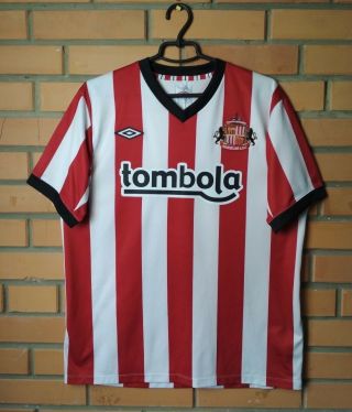 Sunderland Home Football Shirt 2011 - 2012 Size L Jersey Soccer Umbro