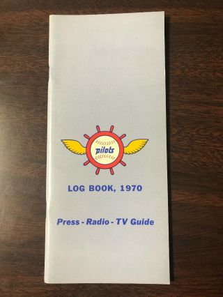 1970 Seattle Pilots Baseball Log Book Media Guide