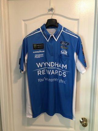Wyndham Rewards Roush Fenway Racing Nascar Crew Shirt.  Worn 2018 Allstar Race