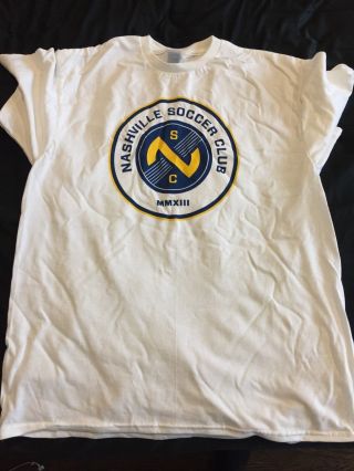Nashville Sc Soccer Club T - Shirt 2018 Season Ticket Holder Exclusive Size L