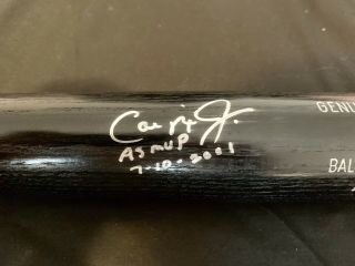 Cal Ripken Jr.  Authographed Baseball Bat 14/100,  2001 AS MVP signed 7 - 10 - 2001 3