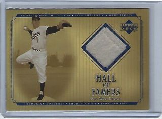 2001 Upper Deck Hall Of Famers Pee Wee Reese Jersey Brooklyn Dodgers J - Pw