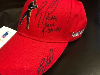 Ray Lankford Signed Auto Cardinals Sga Baseball Cap Final Game Beckett Ip 19