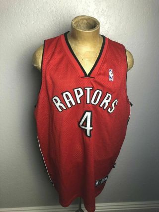 T131 Adidas Authentic Jersey Toronto Raptors Chris Bosh Sz 56 Stitched