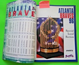 1996 World Series Program - - York Yankees vs.  Atlanta Braves 3