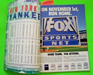1996 World Series Program - - York Yankees vs.  Atlanta Braves 4