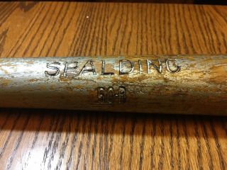 Antique Vintage 1910 - 20 Spalding Baseball Bat 50b 28 Inch Htf
