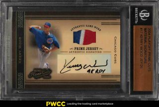 2004 Playoff Prime Cuts Material Kerry Wood Auto Patch /25 Bgs Auth (pwcc)