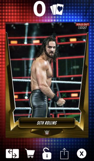 2019 Wwe Slam Seth Rollins Gold Rush Base 50 Card Count Digital Card