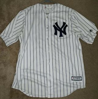 Aaron Judge 99 York Yankees Pinstripe Cool Base Men’s Jersey Size Large
