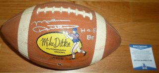Beckett - Bas Mike Ditka Hof 88 Autographed - Signed Vintage Ditka Model Football 00