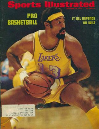 October 16,  1972 Wlt Chamberlain Los Angeles Lakers Sports Illustrated