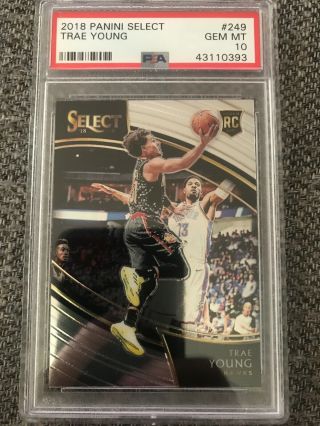 Trae Young 2018 - 19 Panini Select Courtside Rc Psa 10 Gem