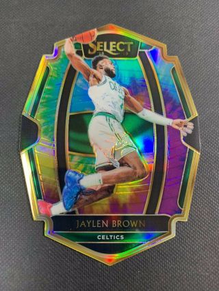 2018 - 19 Panini Select Die Cut Tie Dye /25 Jaylen Brown Boston Celtics