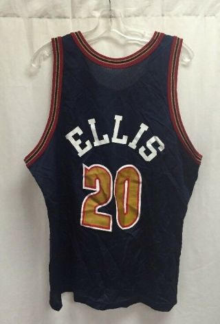 Vintage LaPhonso Ellis 20 Denver Nuggets Champion NBA Jersey Size 48 5