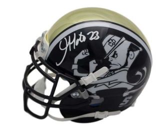 Golden Tate Signed Notre Dame Fighting Irish Mini Helmet Leprechaun Bas 21414