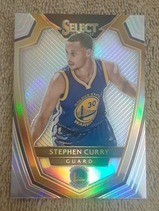 2014 - 15 Panini Select Stephen Curry 113 Sp Silver Prizm Refractor Warriors