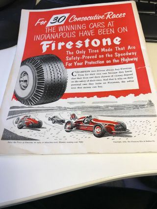 1954 Indy 500 Racing Program Bill Vukovich Win Indianapolis Motor Speedway 2