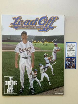 9/9/92 Milwaukee Brewer Robin Yount 