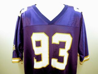Vtg Nike John Randle 93 Minnesota Vikings Jersey Mens Adult L Purple Hof Nfl