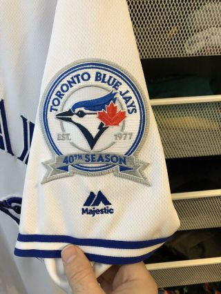 Kevin Pillar Authentic Toronto Blue Jays Jersey Size 44 3