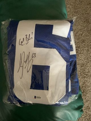 Jeff Saturday Signed Indianapolis Colts Jersey Beckett Bas Autograph