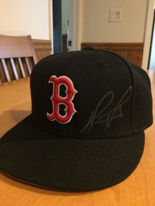 David Ortiz Big Papi Hand Signed Boston Red Sox Hat