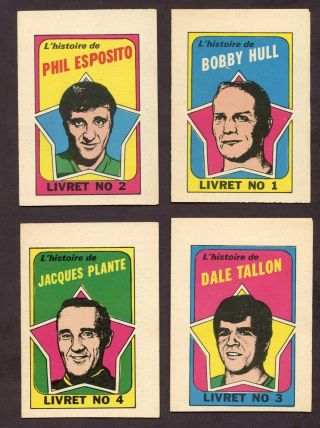 1971 - 72 Opc O Pee Chee Booklets French Set Of 24 Rare Crease