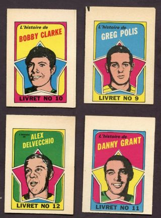 1971 - 72 OPC O PEE CHEE Booklets FRENCH Set of 24 RARE CREASE 3