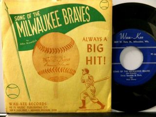 Steve Swedish & Orch.  Song Of The Milwaukee Braves Orig.  Us 1957 Record