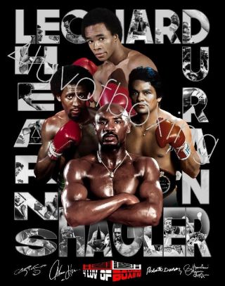 Fabulous Four Boxing Poster 24x36 4luvofboxing Bk Duran Hagler Srl Hearns