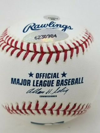 Joe Charboneau Signed MLB Rawlings Baseball Indians Auto 80 AL ROY Insc Tristar 4