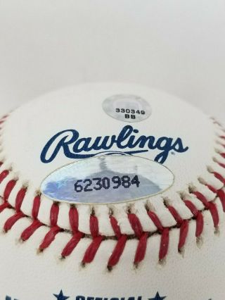 Joe Charboneau Signed MLB Rawlings Baseball Indians Auto 80 AL ROY Insc Tristar 5