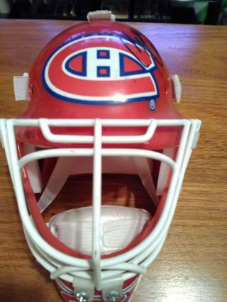 Yvan Cournyer Canadians signed Mini Goalie Mask 2