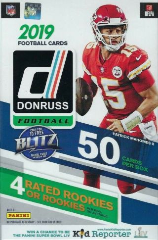 2019 Donruss Football Hanger Box With Exclusive Green Parallels N 4 Rookie Cards