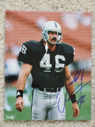 Todd Christensen Autographed 8x10 Signed Photo Oakland Raiders Bowl 15 &18