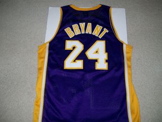 Mens Sz Xl Adidas Swingman Kobe Bryant 24 Lakers Purple Road Jersey Zoom Gold