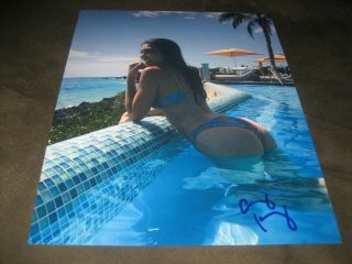 Cathy Kelley Raw Smackdown Wwe Nxt Signed Autographed 8x10 Photo