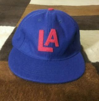 Ebbets Field Flannels Los Angeles Angels 1942 Made In Usa Wool Baseball Cap