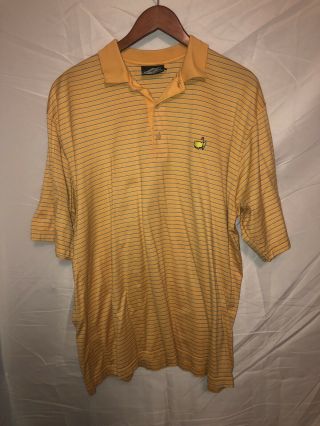 Masters Men’s Polo Shirt Augusta National Golf Club Yellow Sz Xl