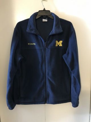 Men’s Xl University Of Michigan Columbia Fleece Jacket