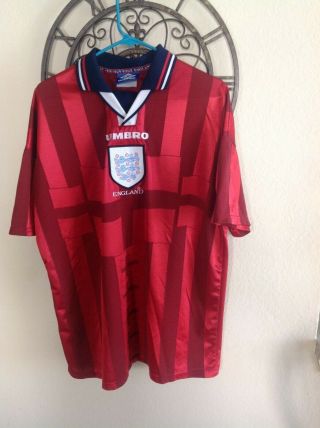Vintage Umbro England National Soccer Team Jersey 1997/99 Mens Xl