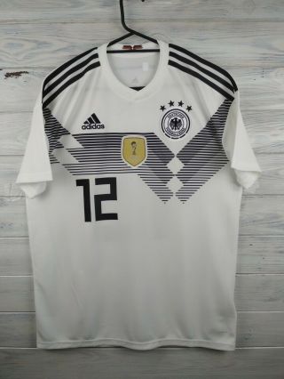 Victor Germany Soccer Jersey Medium 2019 Home Shirt Br7843 Football Adidas