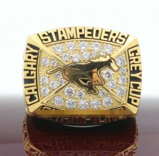 1992 Calgary Stampeders The 80th Grey Cup Championship Ring Fan Men Gift