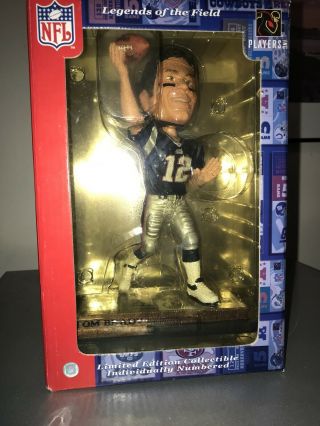 Nib Tom Brady Bobblehead Legends Of The Field Limited Ed.  Individually Numbered