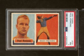 1957 Topps 151 Paul Hornung Psa 7 Green Bay Packers Rookie (anm - 261)