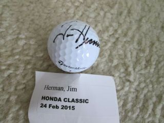 Jim Herman Signed Taylormade Golf Ball