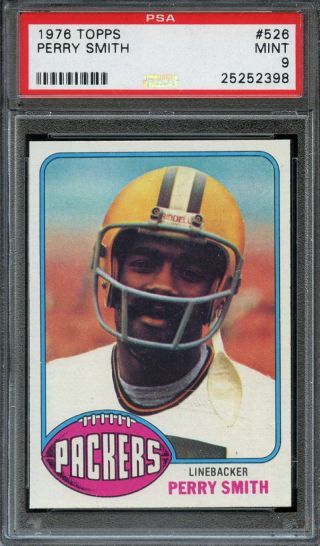 1976 Topps 526 Perry Smith Psa 9 Packers Adt1589