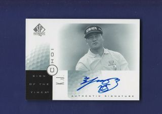 K.  J.  Choi 2001 Upper Deck Golf Sp Authentic Sign Of The Times Kj