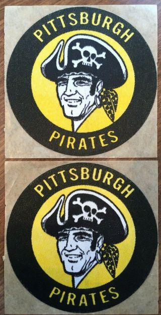 2 Vintage Pittsburgh Pirates Mlb Baseball Sticker Decals